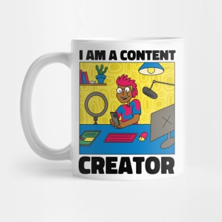 Content Creator P R t shirt Mug